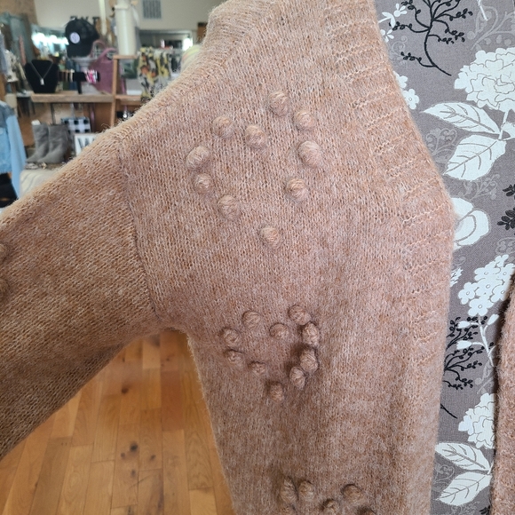 Doe & Rae Open Front Cardigan Sweater Size Large - Picture 2 of 6